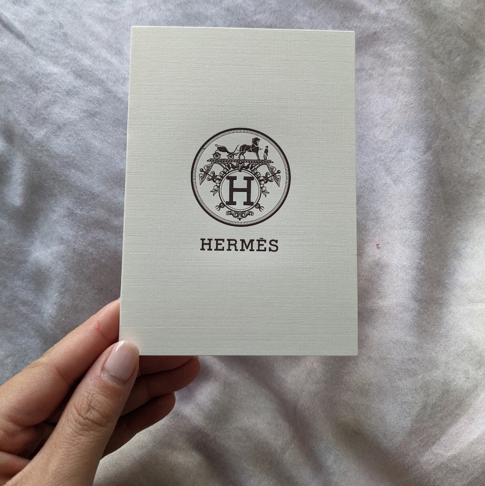 Authentic Hermes Receipt Holder